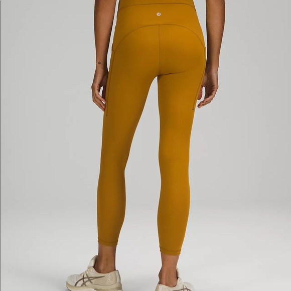 Size 6 Power Thru High-Rise Tight 23” Gold Spice - Picture 2 of 2